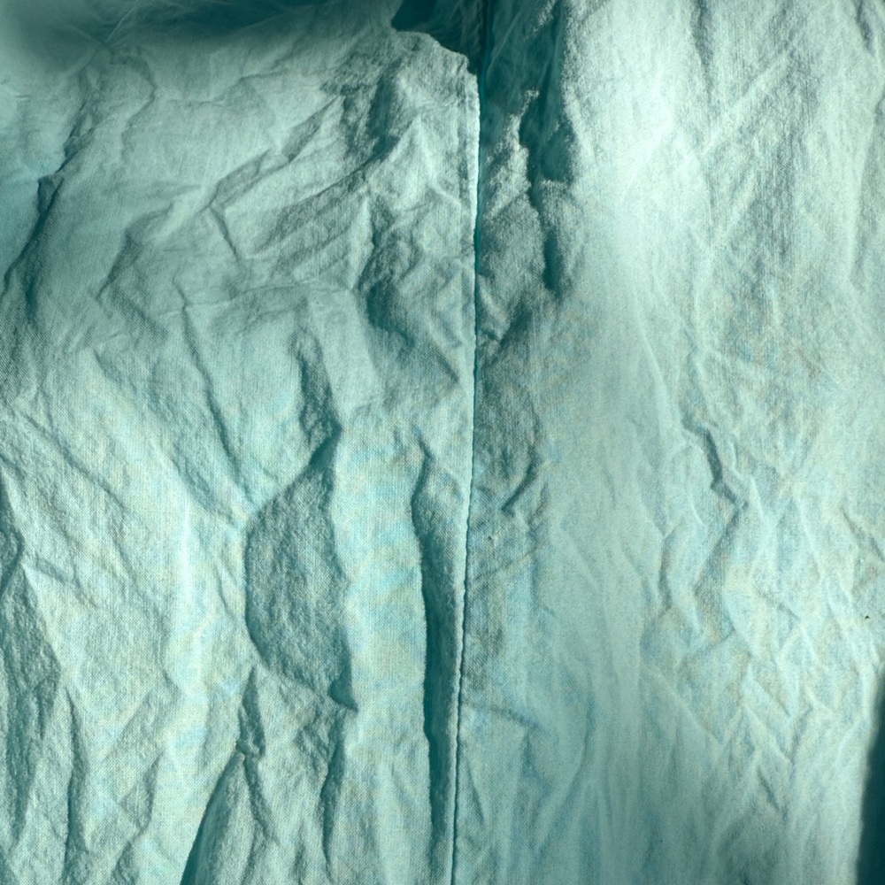 Aqua with White Lace Detail Nightgown - Picture 6 of 6